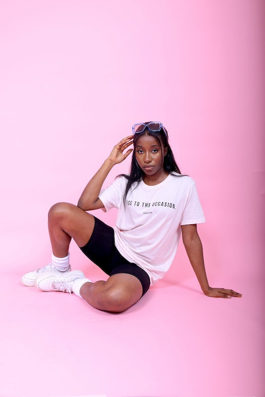 Rise to the Occasion T-shirt 'Pink'